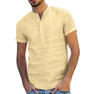 SIMPLE LINEN SHORT SLEEVE