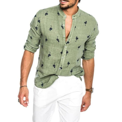 PREMIUM LINEN BUTTON DOWN
