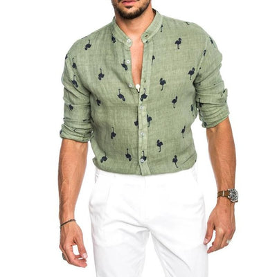 PREMIUM LINEN BUTTON DOWN