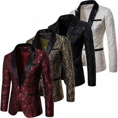 Velvet Floral Blazer