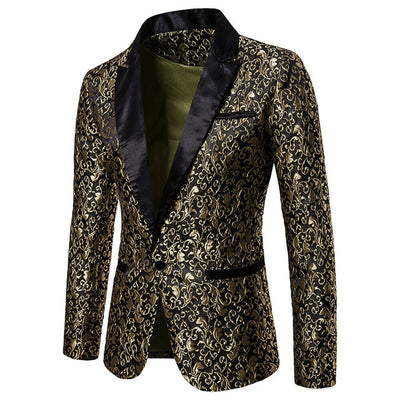 Velvet Floral Blazer