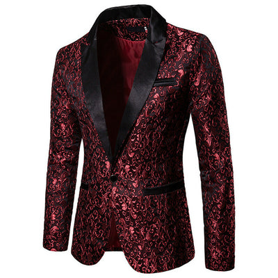 Velvet Floral Blazer