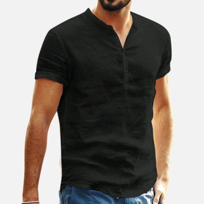 SIMPLE LINEN SHORT SLEEVE