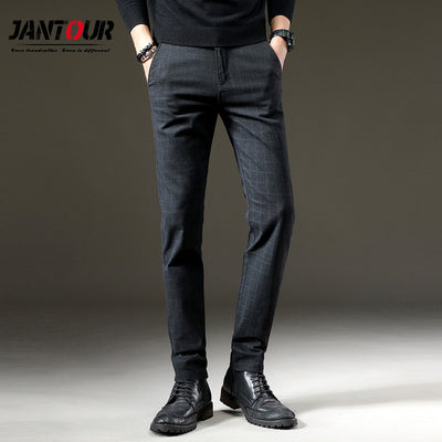 Cotton Plaid Trousers