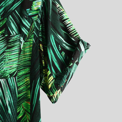 LUSH TROPICAL BUTTON UP