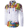 Designer Splash Button Up