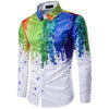 Designer Splash Button Up