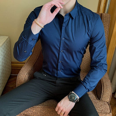Cotton Blend Dress Shirt