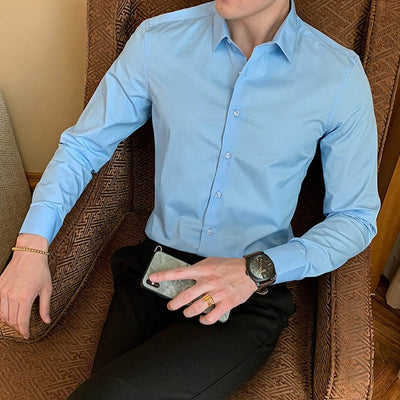 Cotton Blend Dress Shirt