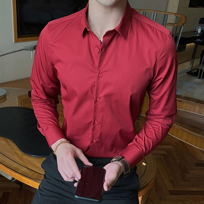 Cotton Blend Dress Shirt