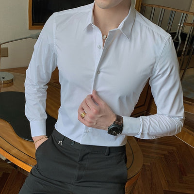 Cotton Blend Dress Shirt
