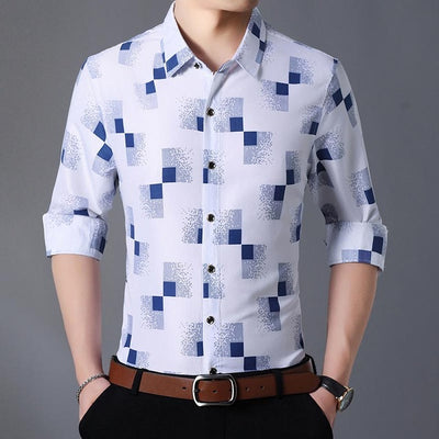 Checkered Designer Dress Shirt