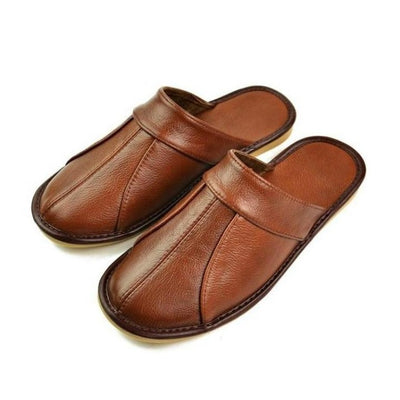 GENUINE LEATHER HOUSE SLIPPERS