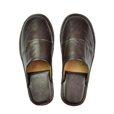 GENUINE LEATHER HOUSE SLIPPERS