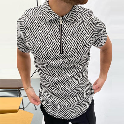 MODERN LUXURY ZIP POLO