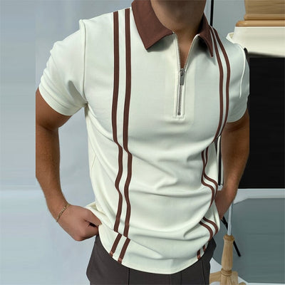 MODERN LUXURY ZIP POLO